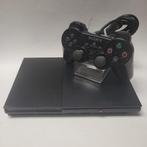Zwarte Slim Playstation 2 (SCPH-90004) + Sony Controller, Games en Spelcomputers, Spelcomputers | Sony PlayStation 2, Ophalen of Verzenden