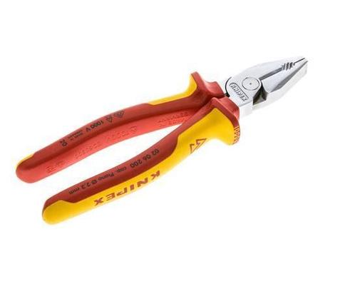 Knipex Krachtcombinatietang 200mm VDE-Getest Tot 1000V, Doe-het-zelf en Bouw, Gereedschap | Handgereedschap, Verzenden