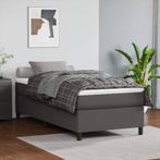 vidaXL Cadre de lit Gris 100x200 cm Similicuir, Maison & Meubles, Chambre à coucher | Lits, Neuf, Verzenden