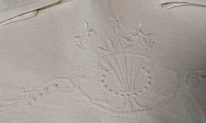 Drap de lit (3) - 280 cm - 230 cm - Anciennes collections, Antiquités & Art, Tapis & Textile