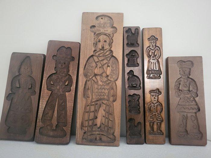 Mal (6) - speculaasplank koekplank, Antiek en Kunst, Curiosa en Brocante