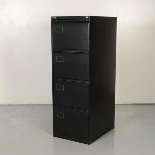 Dossierkast Triumph - Zwart - 132 x 47 cm - 4 laden, Huis en Inrichting, Kasten | Roldeurkasten en Archiefkasten, Gebruikt, Ophalen of Verzenden