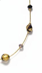 24 carats - verre de Murano, Or jaune - Collier - Murano or, Antiek en Kunst