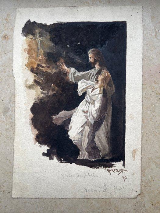 Anna Morstadt 1874-1946 - Vision des Sebules - NO RESERVE, Antiek en Kunst, Kunst | Schilderijen | Klassiek