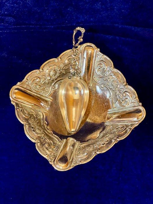 Fruitschaal (2) - Verzilverd - Voetkom & lepel, Antiek en Kunst, Antiek | Meubels | Tafels