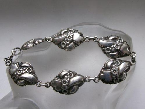 Zilver - Armband - Art Nouveau, Antiek en Kunst, Kunst | Designobjecten