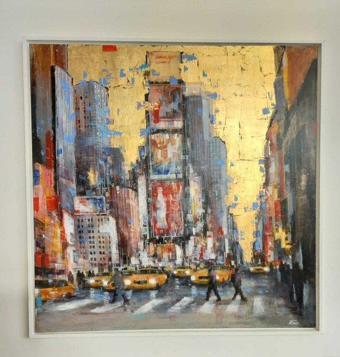 Paolo Fedeli - Times Square(New York), Antiek en Kunst, Kunst | Schilderijen | Modern