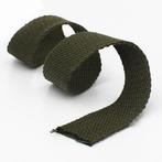 25mm 7M Tassenband Leger Groen, Verzamelen, Verzenden, Nieuw