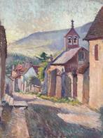 French School circa 1900 - Maximilien Luce style - Village
