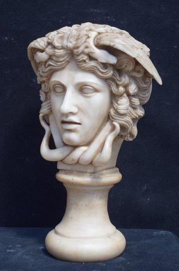 Sculpture, Medusa Rondanini - 27 cm - Marbre de Carrare beschikbaar voor biedingen