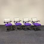 complete set van 4 x Ahrend 240 vergaderstoel met kunststof, Huis en Inrichting, Stoelen, Gebruikt, Zwart