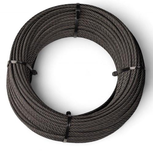 Staalkabel 3 mm, 10 meter gebundeld, zwart, Tuin en Terras, Overige Tuin en Terras, Verzenden