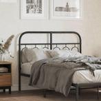 vidaXL Hoofdbord 120 cm metaal zwart, Huis en Inrichting, Slaapkamer | Bedden, Verzenden, Nieuw