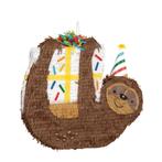 Pinata Luiaard 46cm, Verzenden, Nieuw