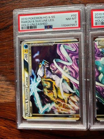 Pokémon - 2 Graded card - Raikou & Suicune LEGEND #92/93 set beschikbaar voor biedingen