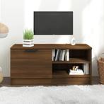 vidaXL Tv-meubel 80x35x36,5 cm bewerkt hout bruin eikenkleur, Verzenden, Nieuw