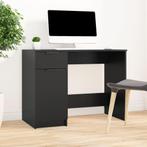 vidaXL Bureau 100x50x75 cm bewerkt hout zwart, Huis en Inrichting, Verzenden, Nieuw