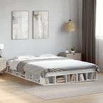 vidaXL Bedframe bewerkt hout wit 160x200 cm, Huis en Inrichting, Verzenden, Nieuw