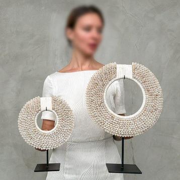 Decoratief ornament (2) - NO RESERVE PRICE - Pair of White