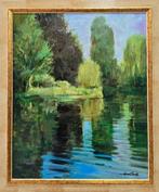 Jean Claude (XX) - NO RESERVE - Jardin sur la rivière, Antiek en Kunst