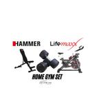 Home Gym Set - 3 Delig - Spinning Bike, Bankje En Dumbells, Sport en Fitness, Fitnessmaterialen, Ophalen of Verzenden, Nieuw