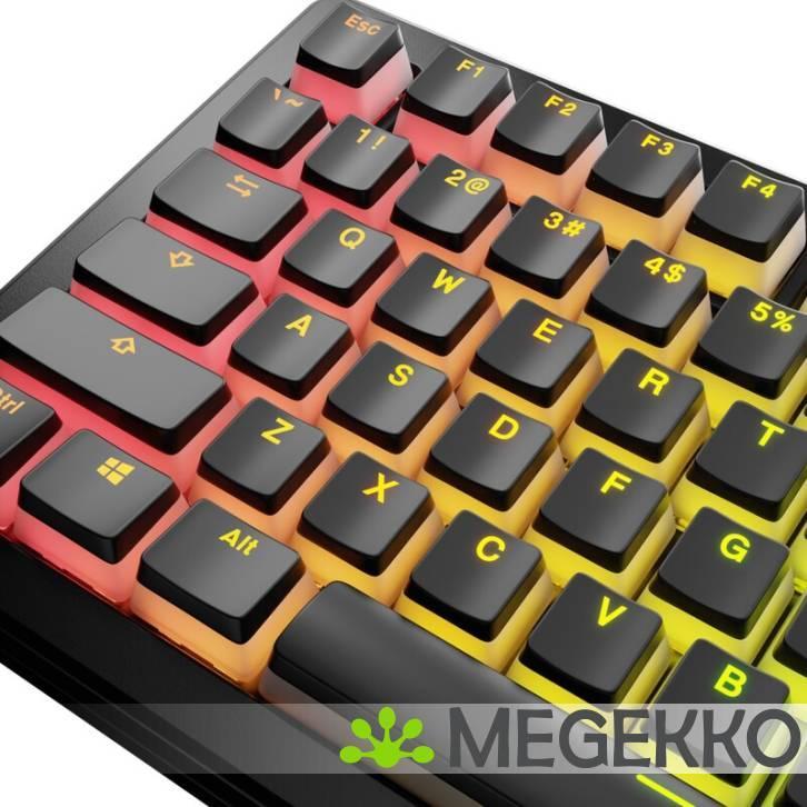 Glorious GPBT Aura V3 Keycaps Zwart, Computers en Software, Toetsenborden, Nieuw, Verzenden