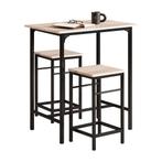 2dekans | SoBuy Bistrotafel - 3-Delig - 2 Stoelen -, Huis en Inrichting, Tafels | Eettafels, Ophalen of Verzenden, Nieuw