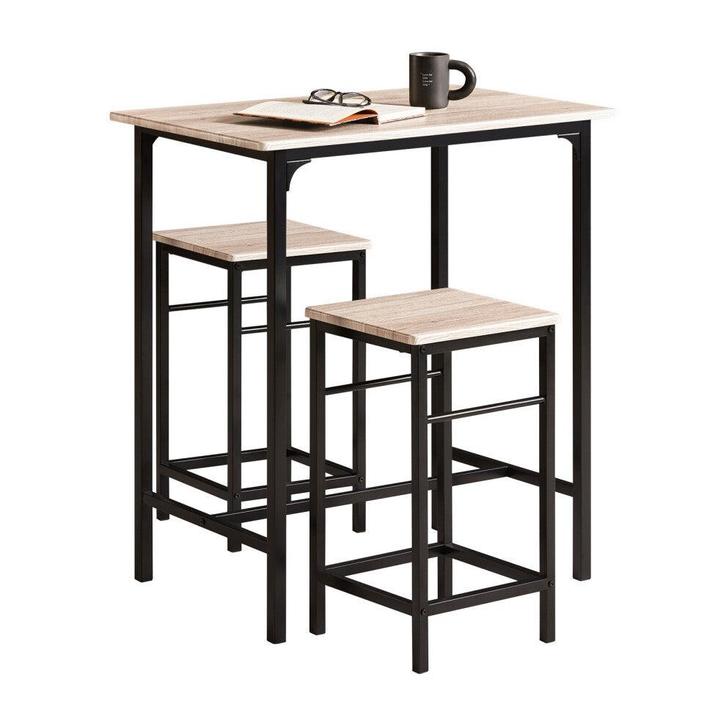 2dekans | SoBuy Bistrotafel - 3-Delig - 2 Stoelen -, Huis en Inrichting, Tafels | Eettafels, Ophalen of Verzenden