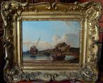 Charles Louis Mozin (1806-1862) - Barche di pescatori, Antiek en Kunst