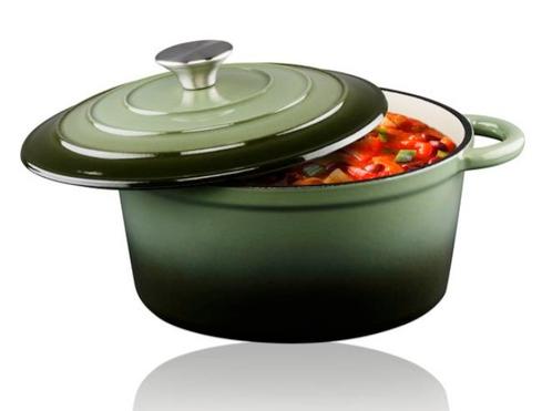 alpina Braadpan Gietijzer met Deksel - Bakpan  24 cm - Alle, Elektronische apparatuur, Keukenmixers, Verzenden