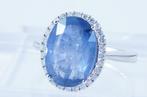 Zonder Minimumprijs - Ring Platina - 6.88ct. tw. Saffier -, Nieuw