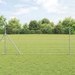 vidaXL Weidehekwerk Zilver 50 x 1 m Gegalvaniseerd staal, Verzenden, Nieuw