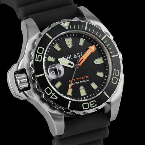 Ublast - Reverse Professional Diver 100 ATM - Zonder, Handtassen en Accessoires, Horloges | Heren