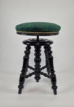 Tabouret - bois et textile - Tabouret de piano réglable