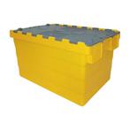 Distributiebak 600x400x320 mm Nestbaar Stapelbaar Geel met, Ophalen of Verzenden, Nieuw