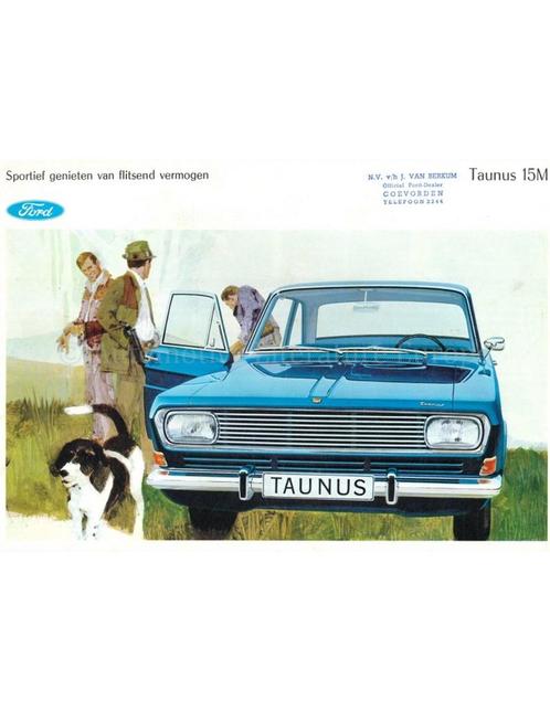 1966 FORD TAUNUS 15M BROCHURE NEDERLANDS, Boeken, Auto's | Folders en Tijdschriften
