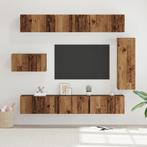 vidaXL Tv-meubelset 8 pcs Oud hout 30.5 x 30 x 90 cm Bewerkt, Huis en Inrichting, Kasten |Televisiemeubels, Verzenden, Nieuw