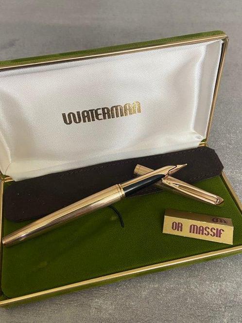 Waterman - penna stilografica in oro 18 kt  750  massiccio -, Verzamelen, Pennenverzamelingen
