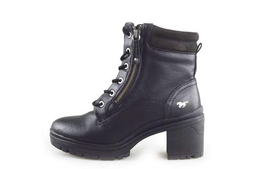 Mustang Veterboots in maat 38 Zwart | 5% extra korting, Kleding | Dames, Schoenen, Zwart, Zo goed als nieuw, Overige typen, Verzenden