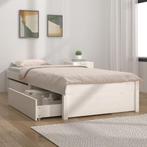 vidaXL Bedframe met lades wit 90x190 cm, Huis en Inrichting, Slaapkamer | Bedden, Verzenden, Nieuw