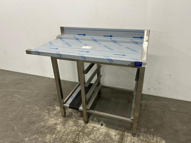 RVS Afvoertafel waterontharder bodemschap en korvenopslag, Zakelijke goederen, Horeca | Keukenapparatuur, Nieuw zonder verpakking