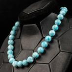 33 Larimar-parels van 12,5 mm. Exclusieve ketting 1e