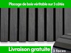 Panneaux muraux acoustiques 3 faces - chêne noir, Bricolage & Construction, Plaques & Panneaux, Neuf, Verzenden