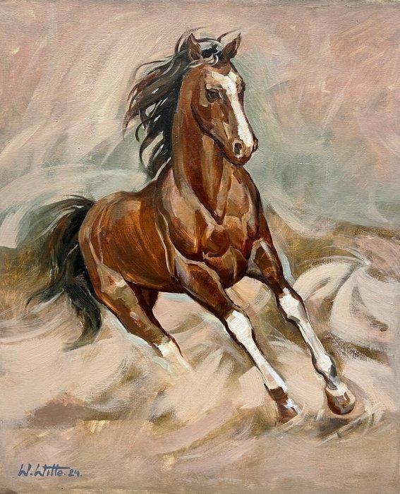 Wiktor Witte (XXI) - Dust and Thunder, Antiquités & Art, Art | Peinture | Classique