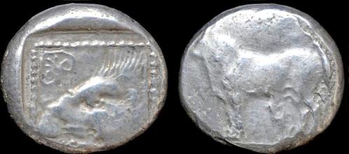 Ca 510-480bc Cyprus Paphos Ar stater zilver, Postzegels en Munten, Munten en Bankbiljetten | Verzamelingen, Verzenden