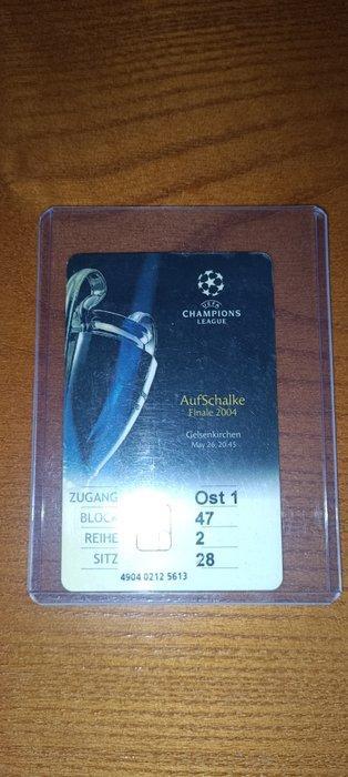 2004 Champions League Final Ticket - FC Porto x Schalke 04 -