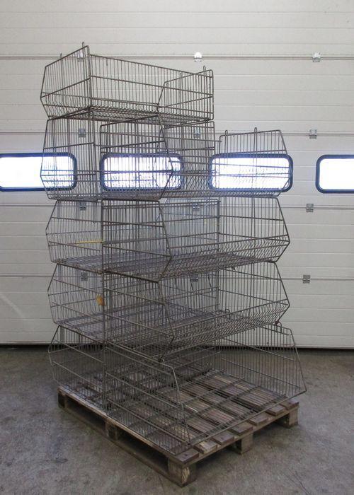 Stapelmand, Draadmanden, B96 x D58 x H33cm, gegalvaniseerd, Zakelijke goederen, Kantoor en Winkelinrichting | Magazijn, Stelling en Opslag