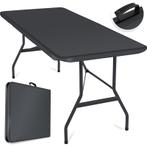 Opvouwbare tuintafel - campingtafel - 183x76 cm - antraciet, Verzenden, Nieuw