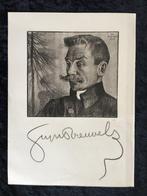 Stijn Streuvels - Gesigneerde prent - 1902, Antiquités & Art, Antiquités | Livres & Manuscrits
