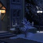 vidaXL Kerstboom 128 LEDs blauw licht kersenbloesem 120 cm, Nieuw, Verzenden